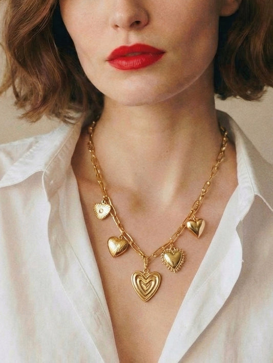 Maja Multiple Heart Necklace