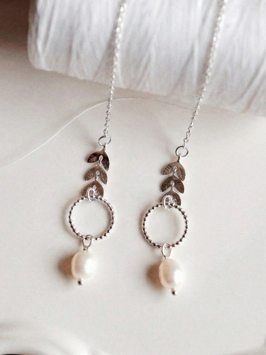 Atlas Signature Chain Earrings N°2 silver