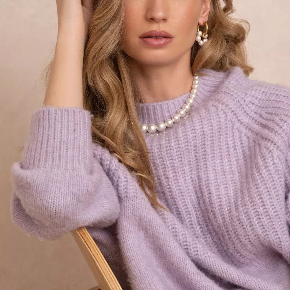 Large Beaded Pearl Necklace