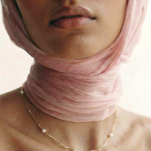 Unique Pearl Necklace in silver