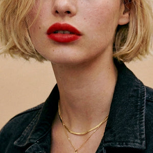 Gemma Gemstone Necklace / orange