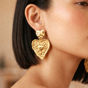 Victoria Statement Heart Earrings