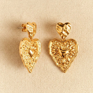 Victoria Statement Heart Earrings
