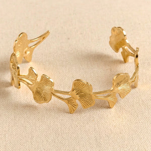 Beautiful Ginkgo Leaf Bangle
