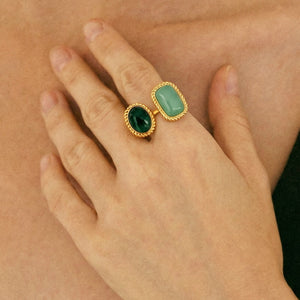 Patricia Gemstone Ring in Green
