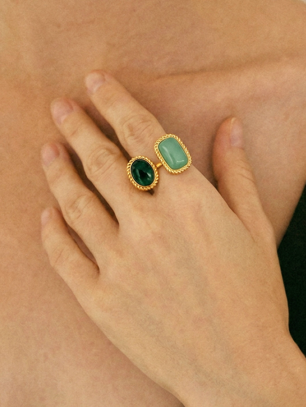 Patricia Gemstone Ring in Green