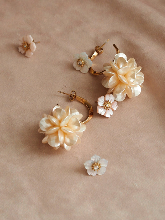 Florence Stud Earrings / Pink