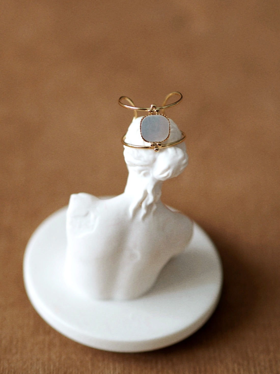 Lily Square Mother Of Pearl Ring