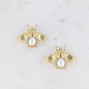 Vintage Style Large Bee Earrings