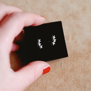 Little Three-Star Stud Earrings
