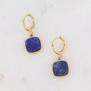 Zoe Lapis Lazuli Hoops