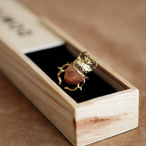 Unique Beetle Ring