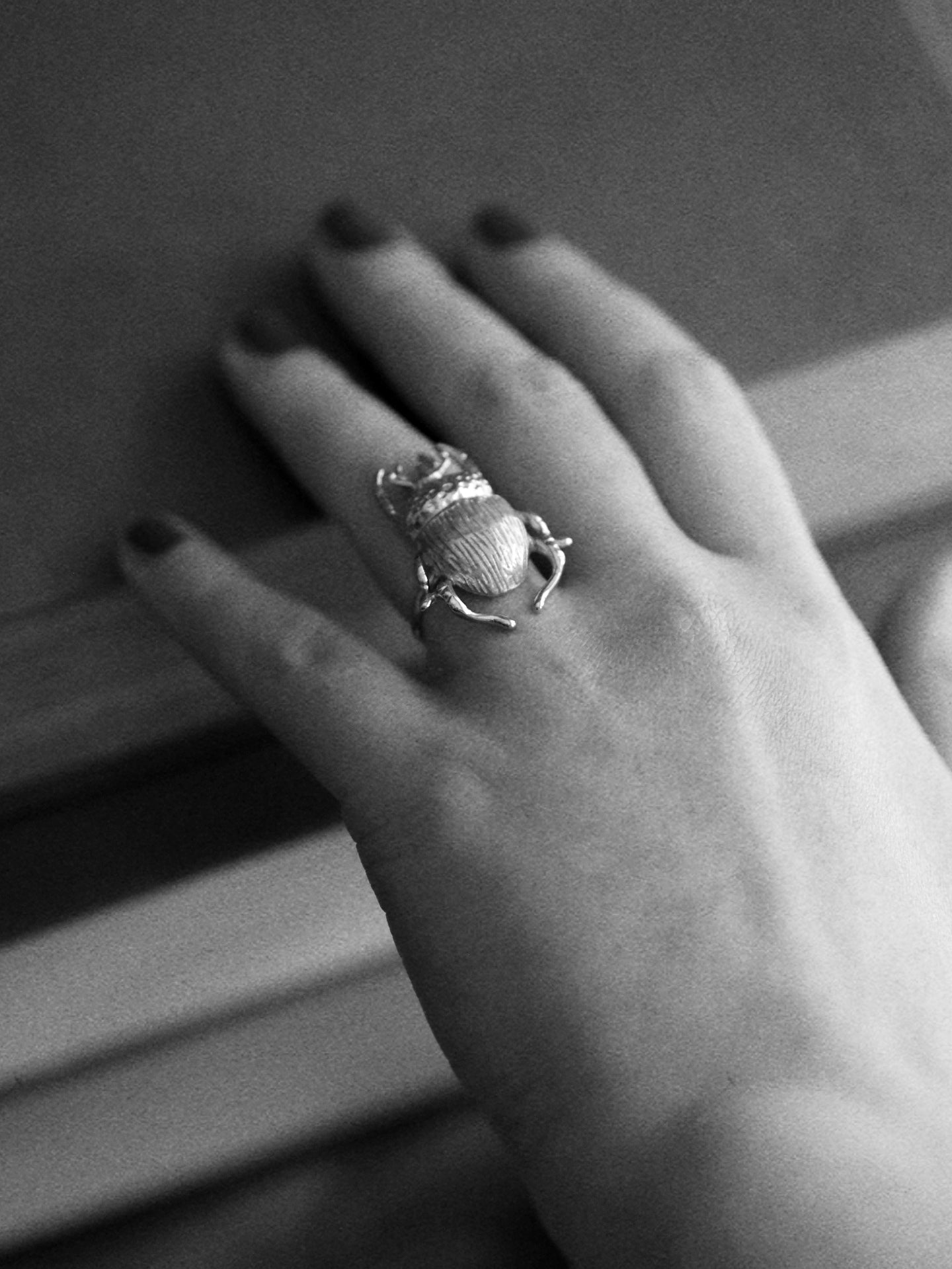 Unique Beetle Ring