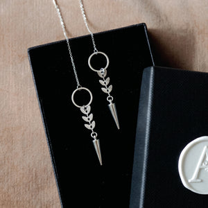 Andrea Atlas Signature Chain Earrings N°57 in Silver