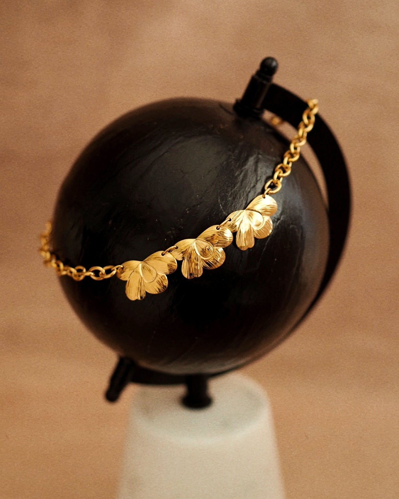 Camelia Necklace in Gold