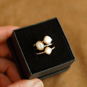 Trilogy Pearl Ring in Gold