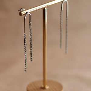 Delicate Zirconia Earrings in Silver