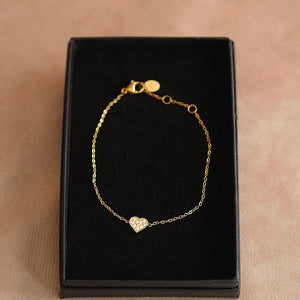 Aura Heart Bracelet in Gold