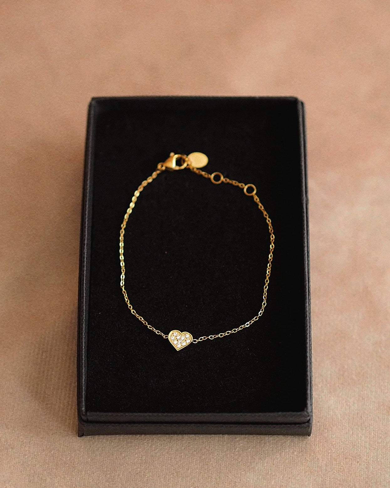 Aura Heart Bracelet in Gold