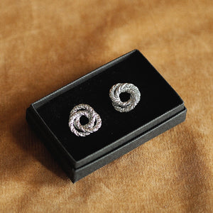 Ann-Marie Knot Earrings in Silver