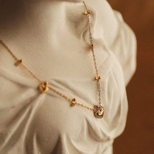 Belle Heart Necklace in Gold
