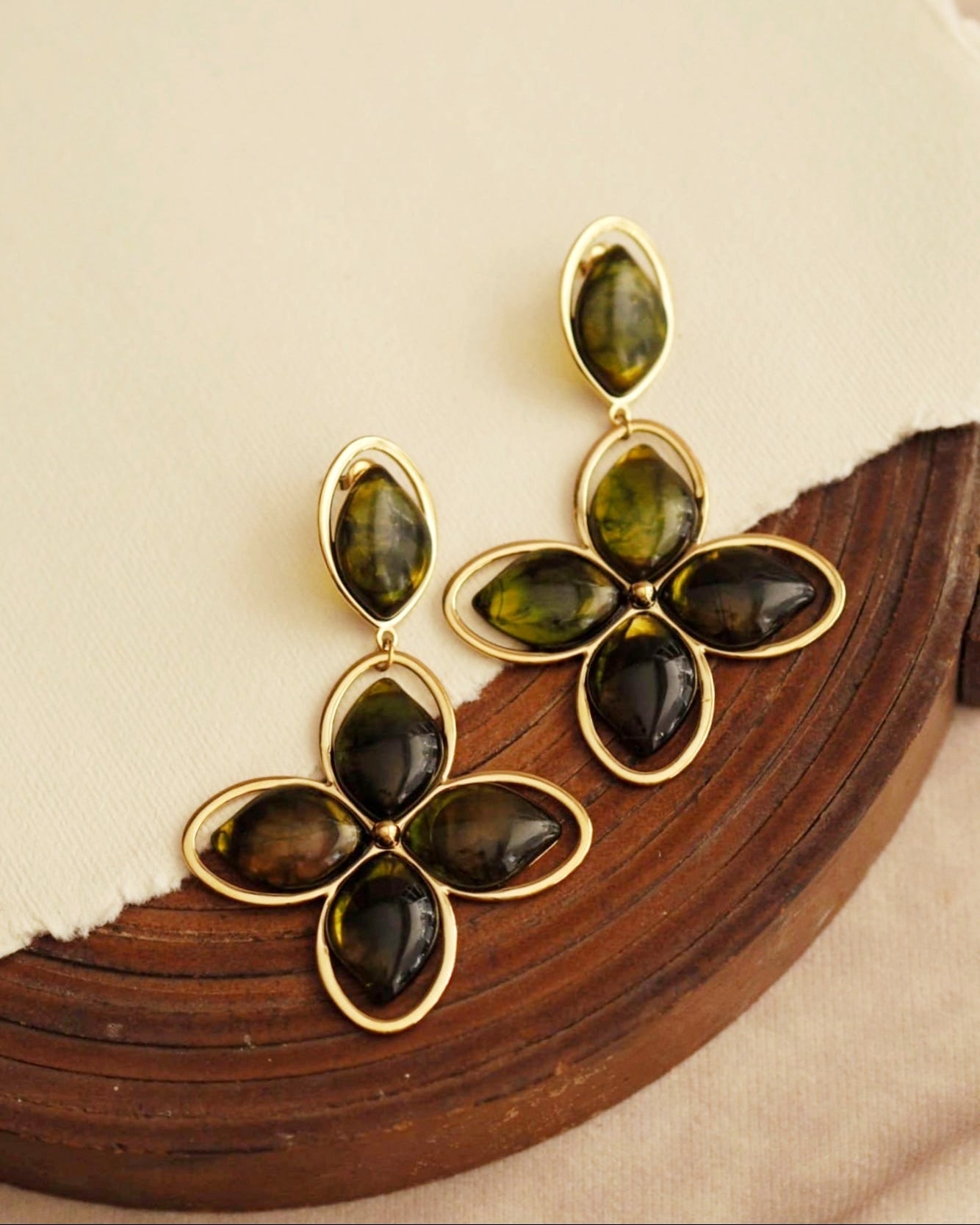 Statement Clover Earrings