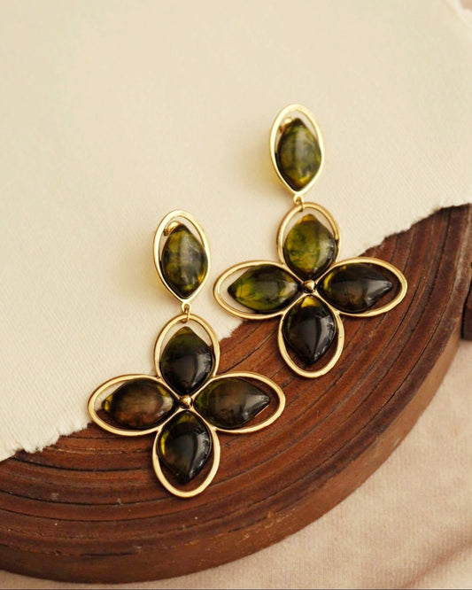 Statement Clover Earrings