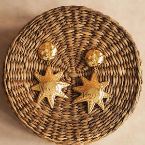 Aurelia Sun Earrings in Gold