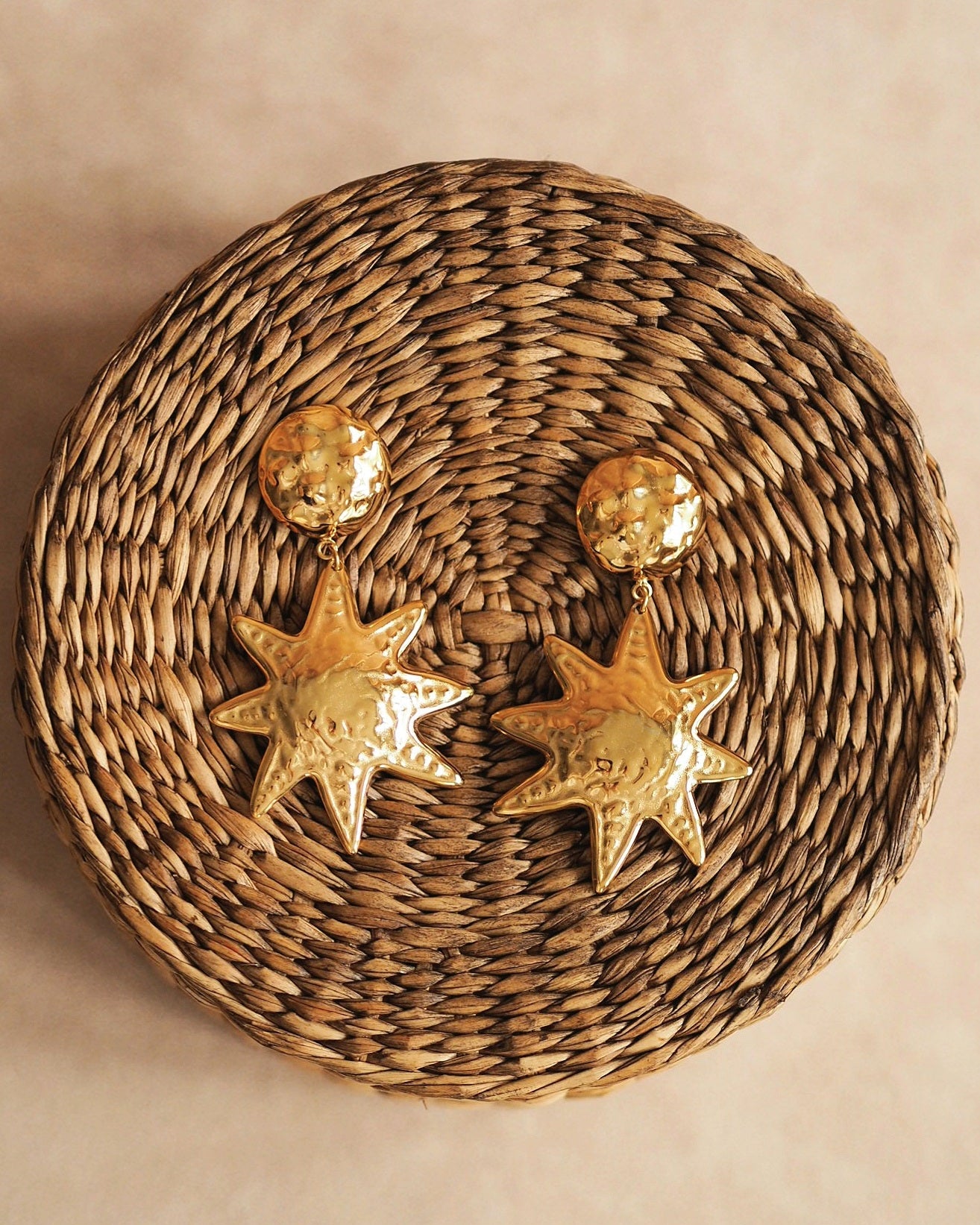 Aurelia Sun Earrings in Gold