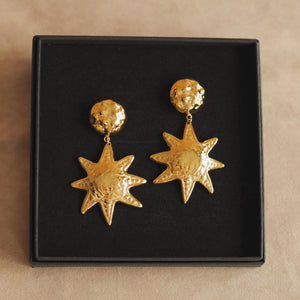 Aurelia Sun Earrings in Gold