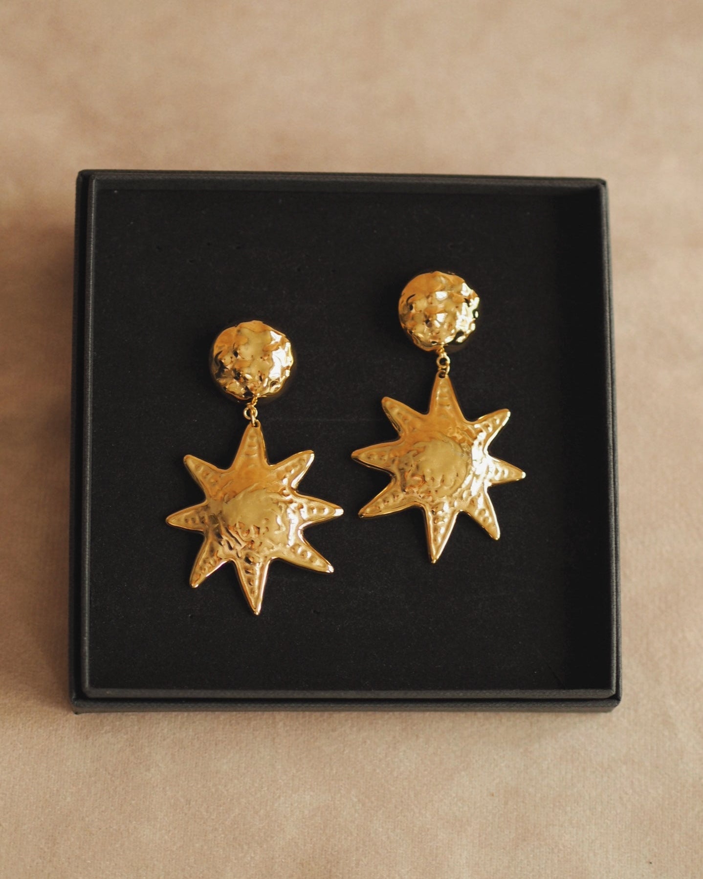 Aurelia Sun Earrings in Gold