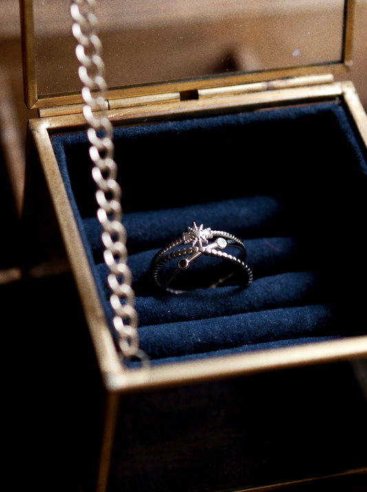 Alpha Centauri Ring in Silver