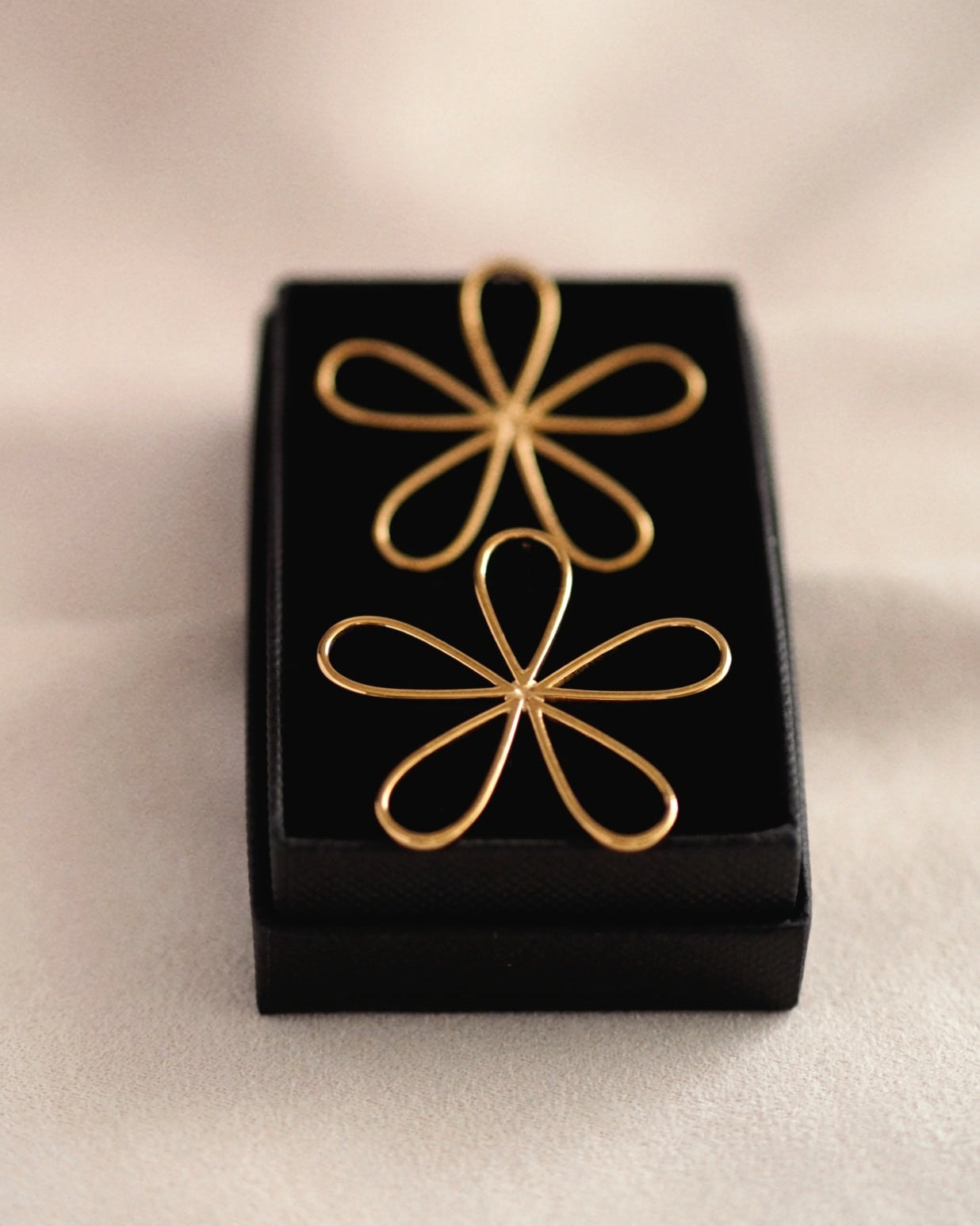 Felicity Flower Earrings in Gold
