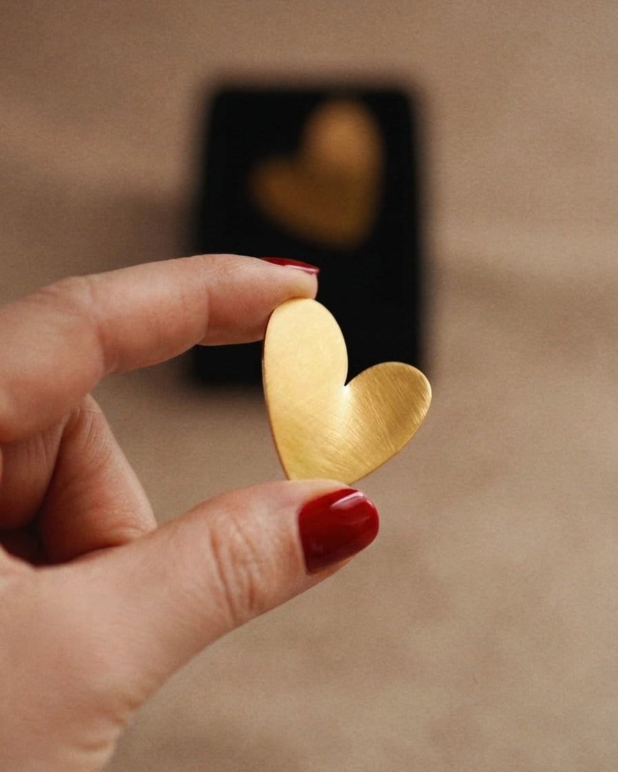 Arabella Polished Heart Studs