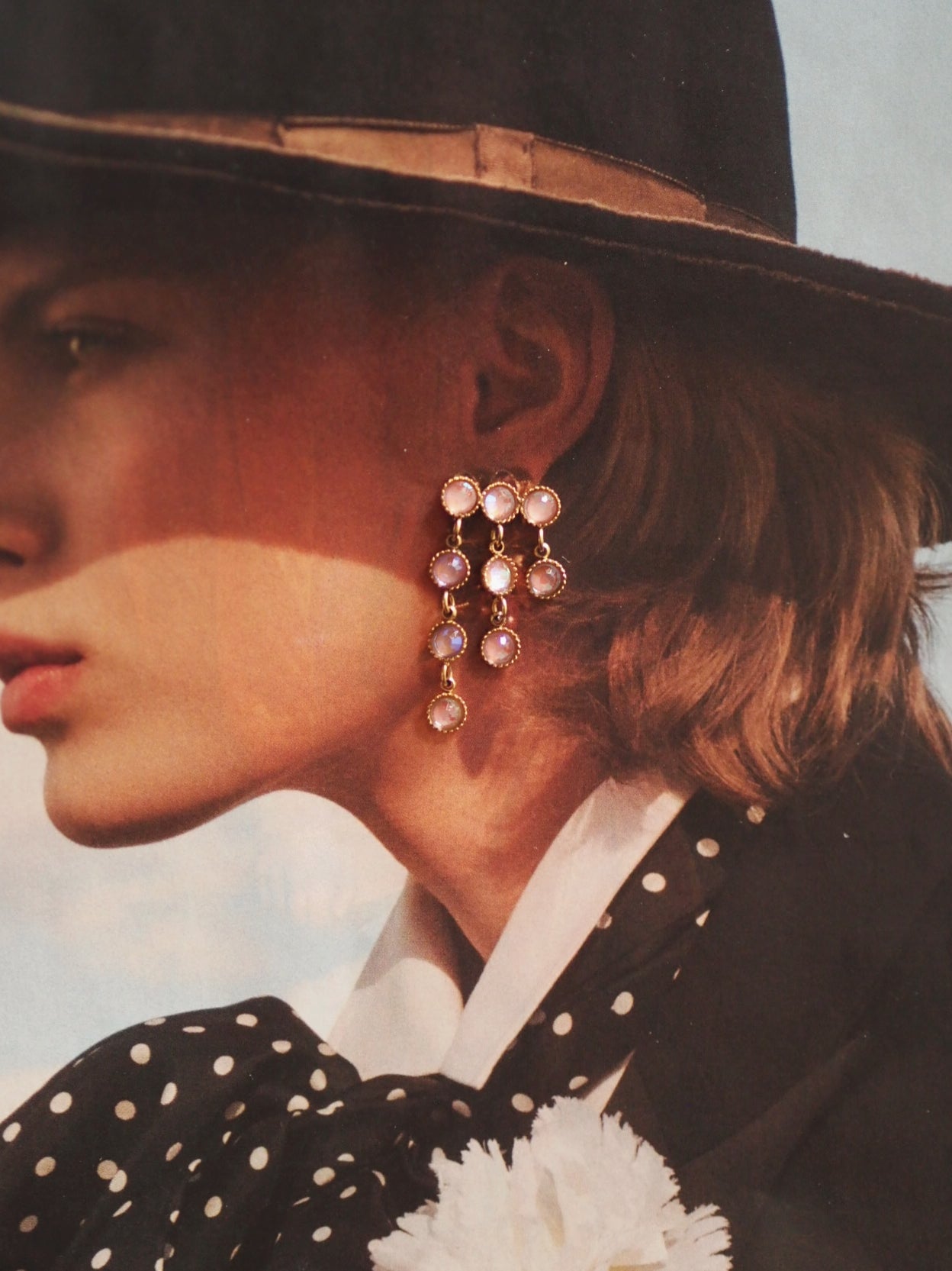Rosalind "Rain" Earrings Iridescent Pink