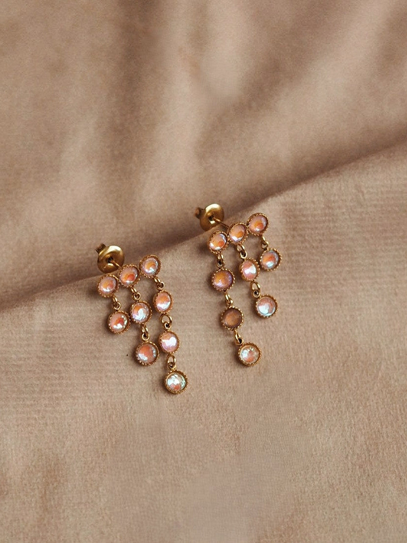 Rosalind "Rain" Earrings Iridescent Pink