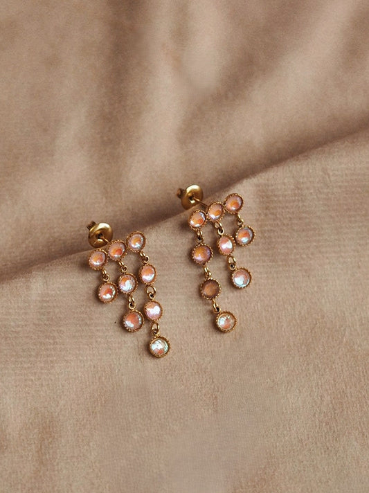 Rosalind "Rain" Earrings Iridescent Pink