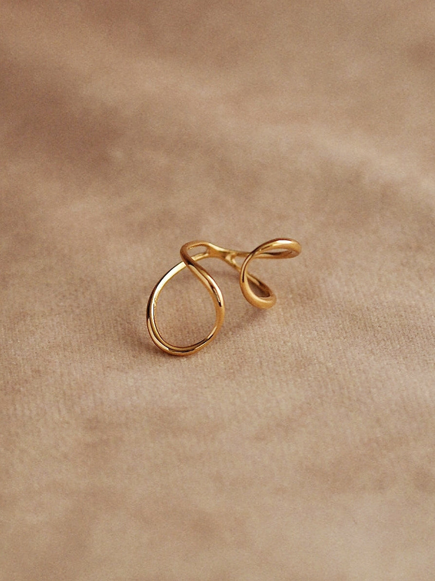 Elise Hugging Ring in Gold