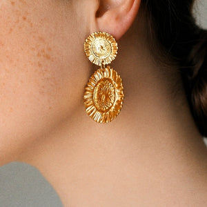 Unique Sunflower Earrings