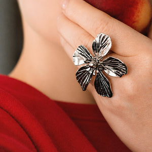 Eleanor Adjustable Floral Ring