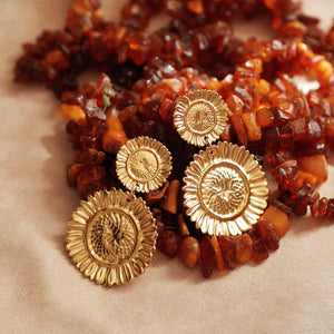 Unique Sunflower Earrings