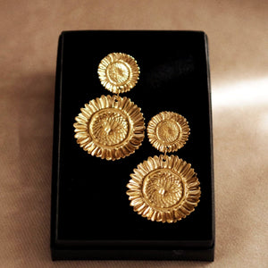 Unique Sunflower Earrings