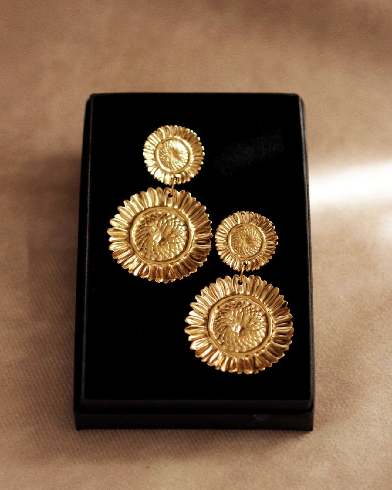 Unique Sunflower Earrings