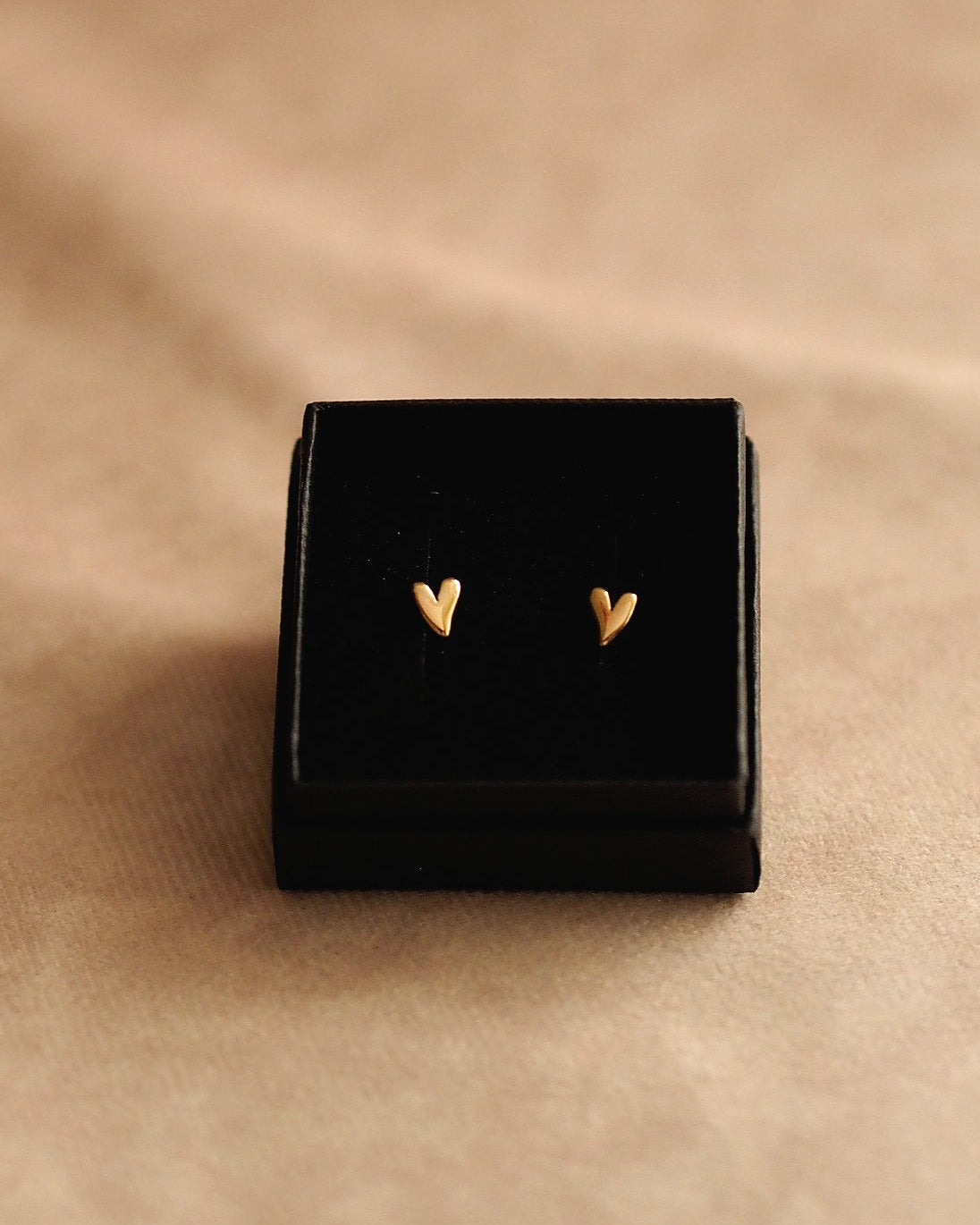 Little Heart Stud Earrings in Gold III