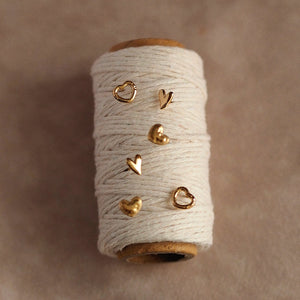 Little Heart Stud Earrings in Gold I