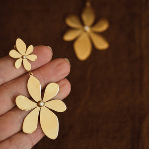 Ela Statement Flower Earrings