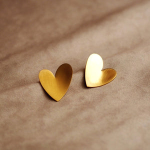Arabella Polished Heart Studs