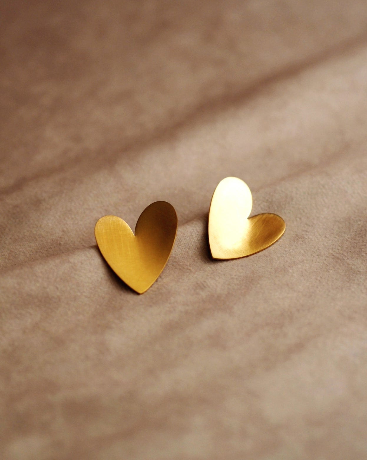 Arabella Polished Heart Studs