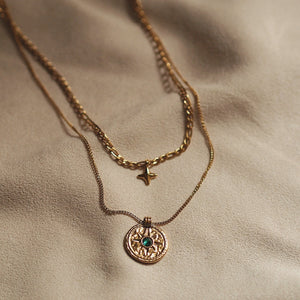 Northern Star Necklace in Green