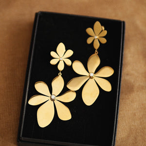 Ela Statement Flower Earrings